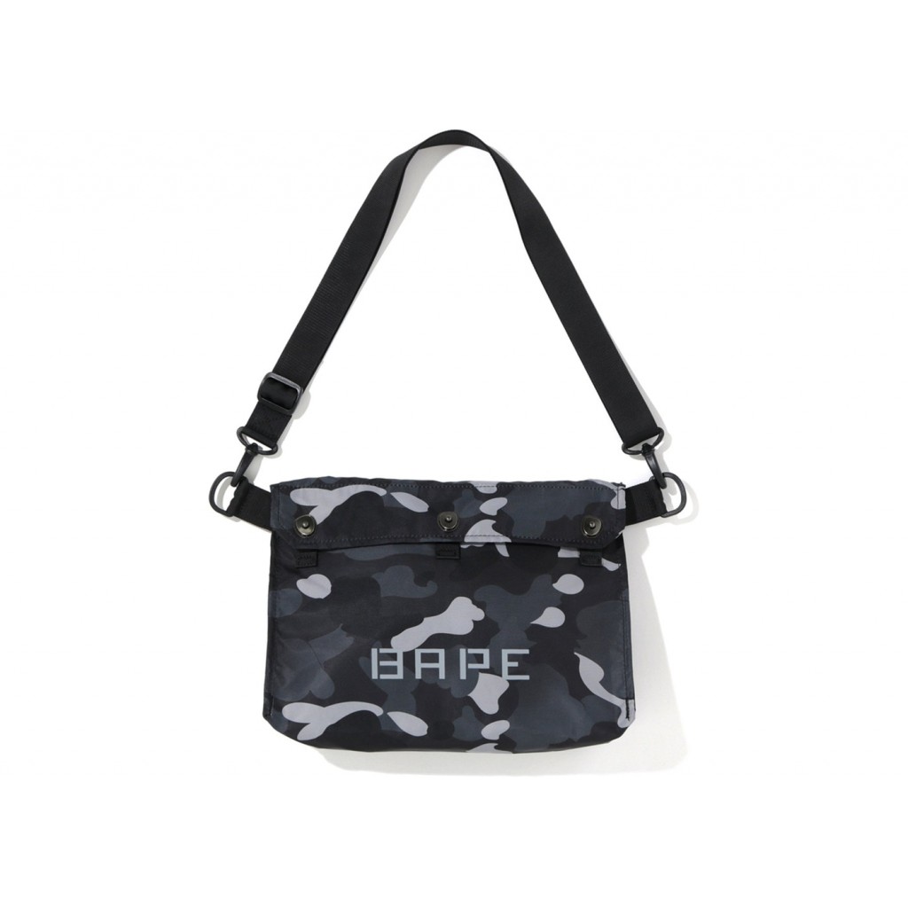 Bape shoulder bag black discount